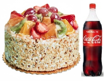 4-6 Kişilik Yaş Pasta Menüsü - 1 Litre Kola İle Tamamlanmış